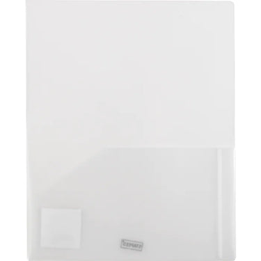 Staples 2 Pocket Folder, Letter Size, Clear (26382)